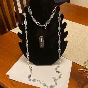 Anne Klein Silver and Blue Necklace NWT
